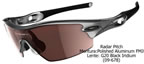 Oakley Radar Pitch Polished Aluminum FMJ-G20 Black Iridium (09-678)